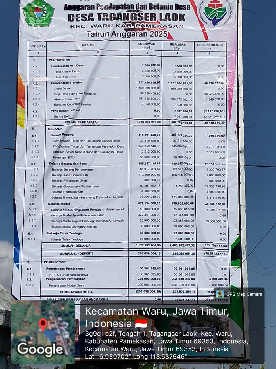 Transparansi Realisasi APDES 2025
